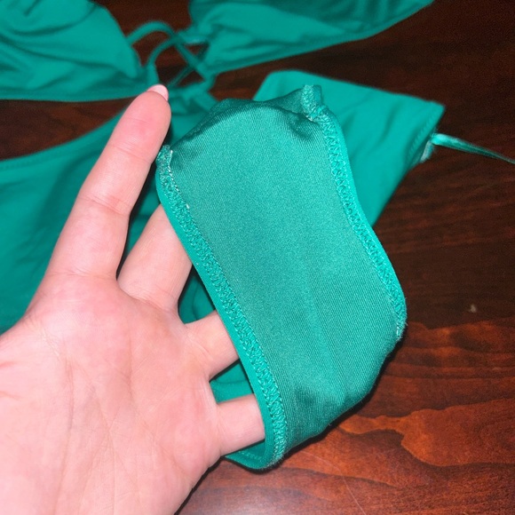 Zara Cutout Green Strappy One Piece Swimsuit - Picture 5 of 5